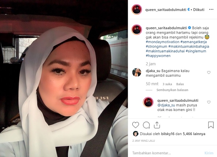 Balasan Komentar Sarita Abdul Mukti