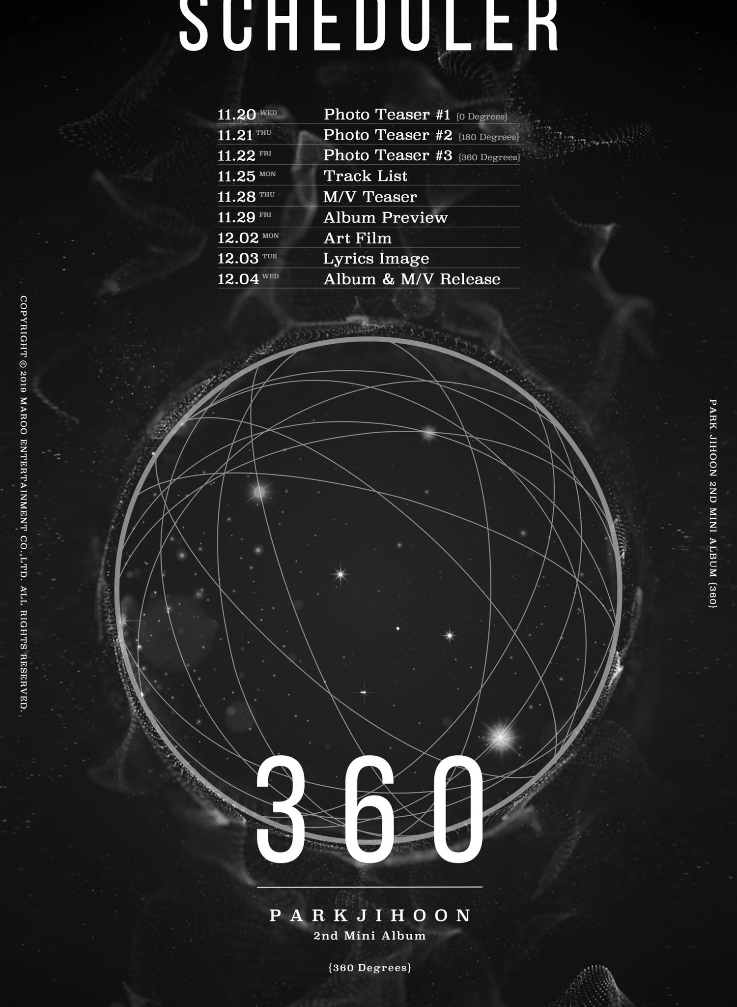 Park Jihoon Akhirnya Rilis Rangkaian Jadwal Perlisan Album Comeback \'360\'