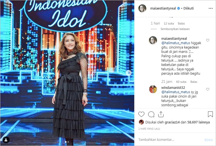 Reaksi Menohok Maia Estianty Usai Dituding Sombong Gara-Gara Pakai Cincin di Jari Telunjuk