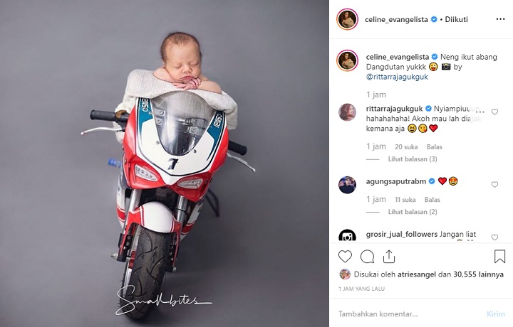 Celine Evangelista Pamer Foto Anak Kedua
