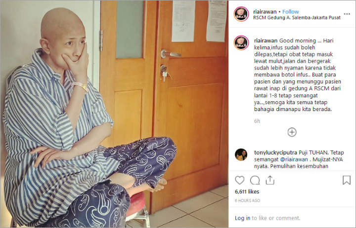Kondisi Ria Irawan Membaik