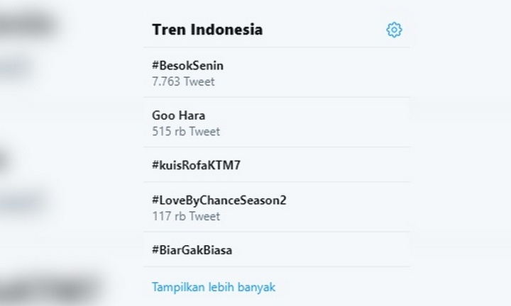 Goo Hara Trending di Twitter