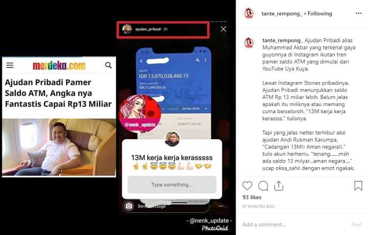 InstaStory Ajudan Pribadi