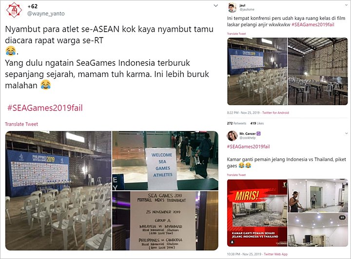 Viral Venue SEA Games di Filipina \'Hancur\', #SEAGames2019fail Trending Topic-2