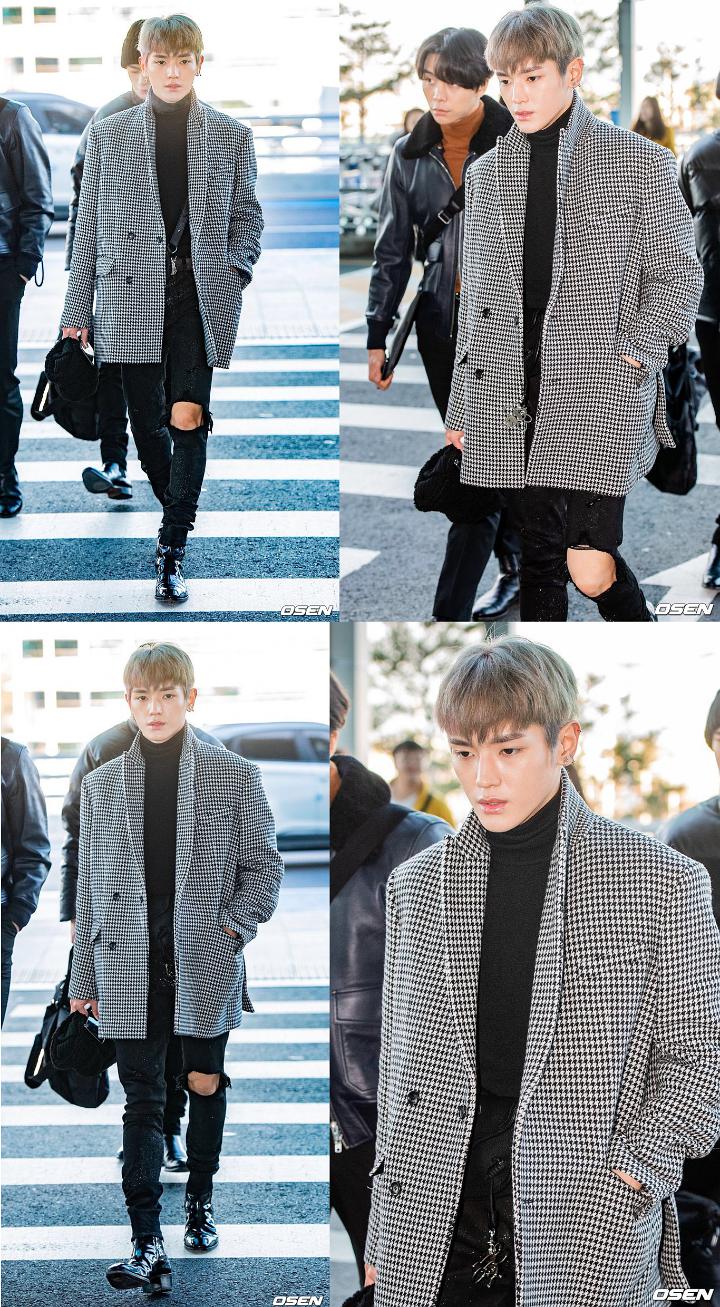 Penampilan Ganteng Taeyong NCT Saat Berangkat ke New York Bikin Netizen Kesengsem