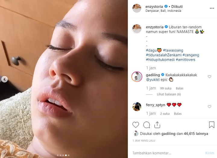 Gaya Tidur Yuki Kato