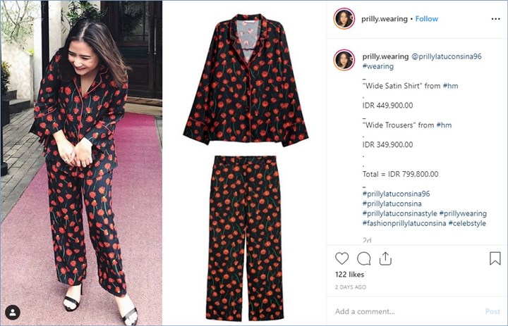 Prilly Latuconsina Tampil Dengan Baju Mirip Piyama dan Tas Branded, Harganya Bikin Melongo
