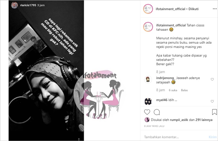 Ria Ricis Tuai Reaksi Sinis