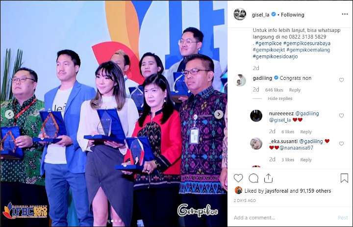 Komentar Gading Diprotes
