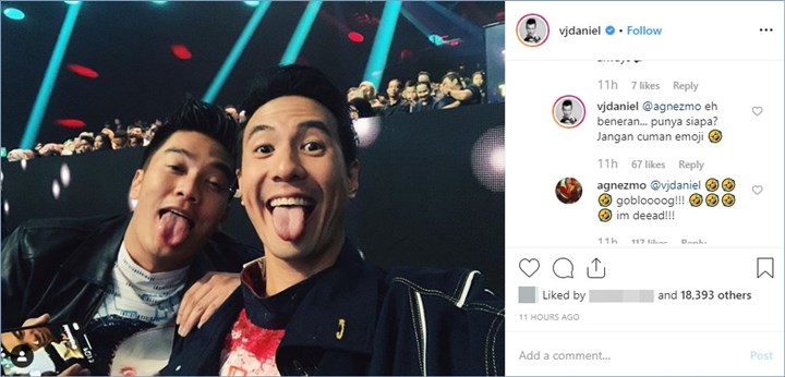 Postingan Daniel Mananta Bikin Ambigu, Agnez Mo Ngakak Sampai Tulis Ejekan Ini
