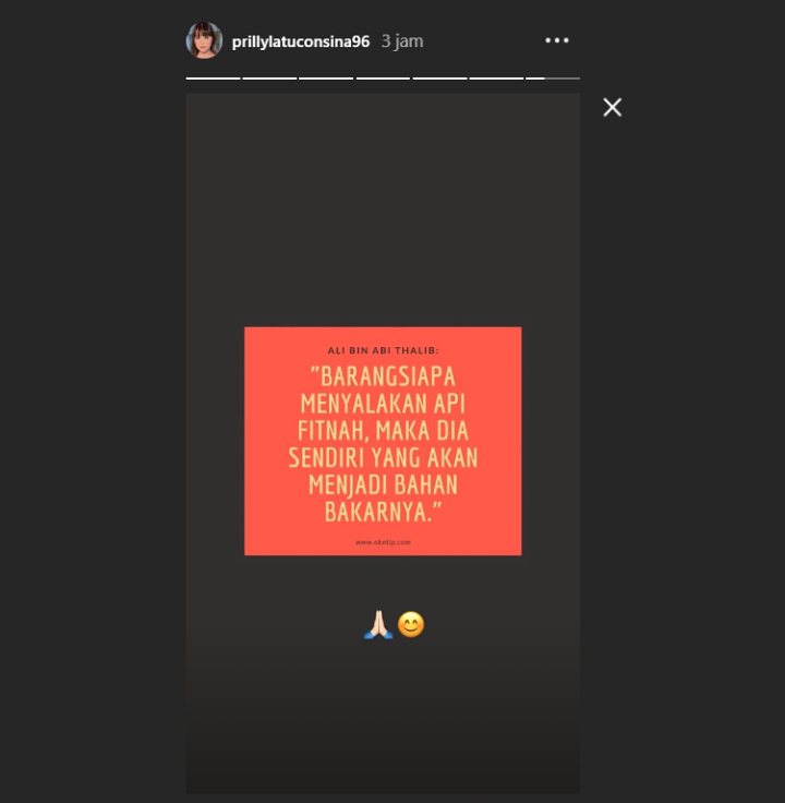 InstaStory Prilly Latuconsina