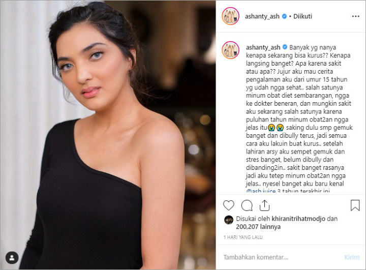 Ashanty Rajin Konsumsi Obat Diet