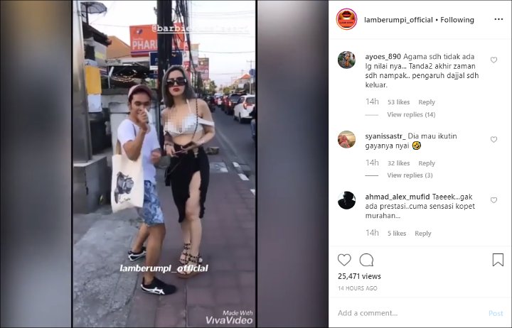Barbie Kumalasari Pakai Baju Mirip Bra dan Rok Belahan Tinggi Di Tempat Umum