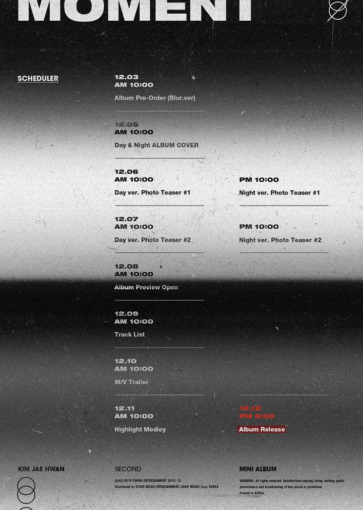Kim Jaehwan Ungkap Rincian Jadwal Perilisan Konten Comeback Solo \'Moment\'
