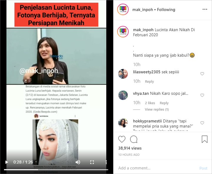 Sempat Tampil Berhijab, Lucinta Luna Ngaku Lagi Test Make Up Untuk Nikah Tahun Depan