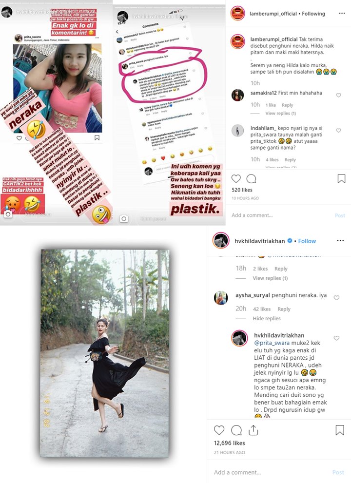 Hilda Vitria Ledek Tali Bra Haters Usai Tak Terima Dicibir Jadi Penghuni Neraka