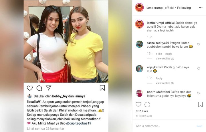 Cupi Cupita Maafkan Lia Callia Usai Ribut Hingga Beradu Bagian Sensitif