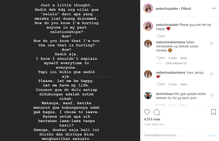 InstaStory Awkarin
