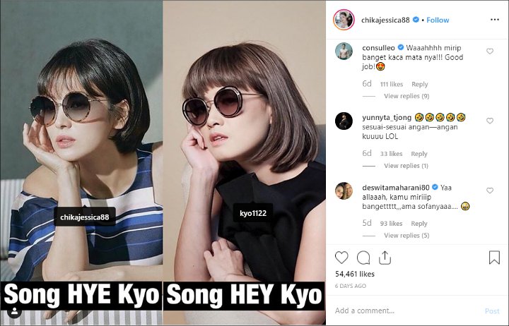 Chika Jessica Sebut Dirinya Sebagai Song Hey Kyo Malah Ramai Dipuji Mirip