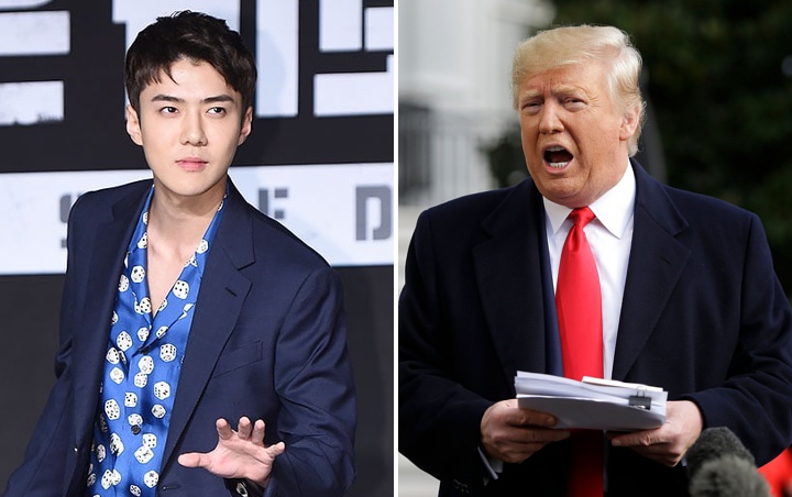 Sehun Akui Sempat Keringat Dingin Sebelum Salaman dengan Donald Trump, Ternyata Gara-Gara Ini