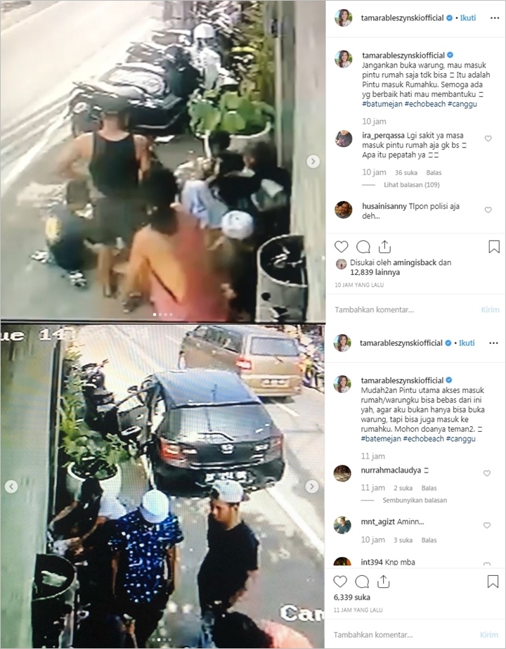 Tamara Bleszynski Resah Rumah Distroni Gerombolan Pria, Bukti CCTV Bikin Netter Ikut Tak Tenang