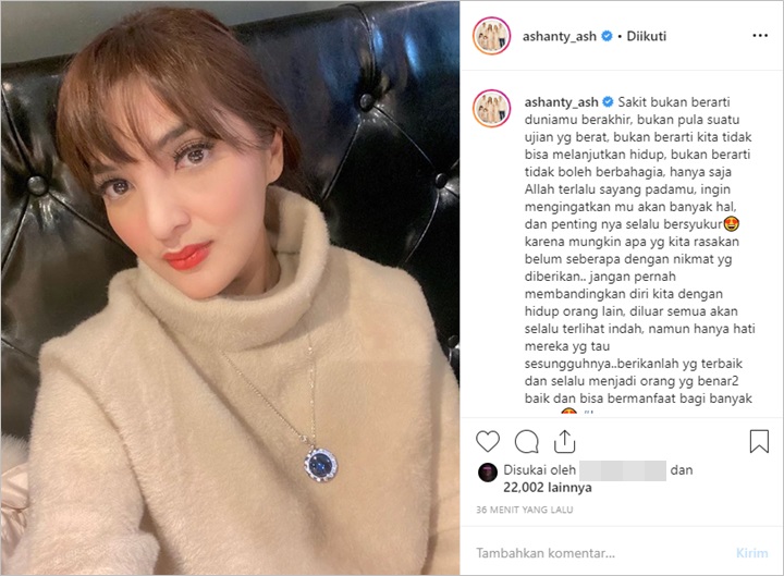 Ashanty Curhat Soal Autoimun