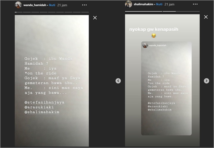 Wanda Hamidah Bikin Ojol Gemeteran Hingga Sang Putri Keheranan