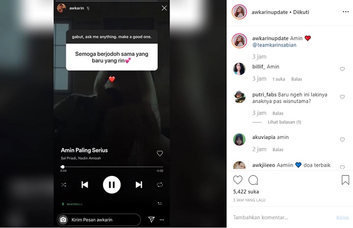 InstaStory Awkarin