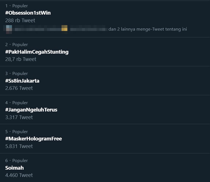 Trending Twitter Indonesia