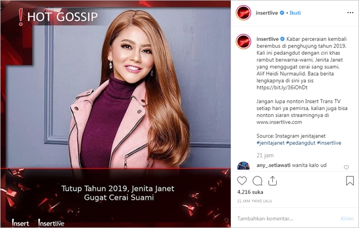 Pernikahan Sengaja Ditutupi Demi Popularitas, Kabar Jenita Janet Ceraikan Suami Bikin Netter Syok