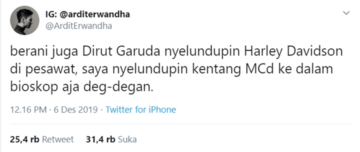 Heboh Dirut Garuda Selundupkan Harley, Ternyata Masih \'Kalah\' Dibanding Ini