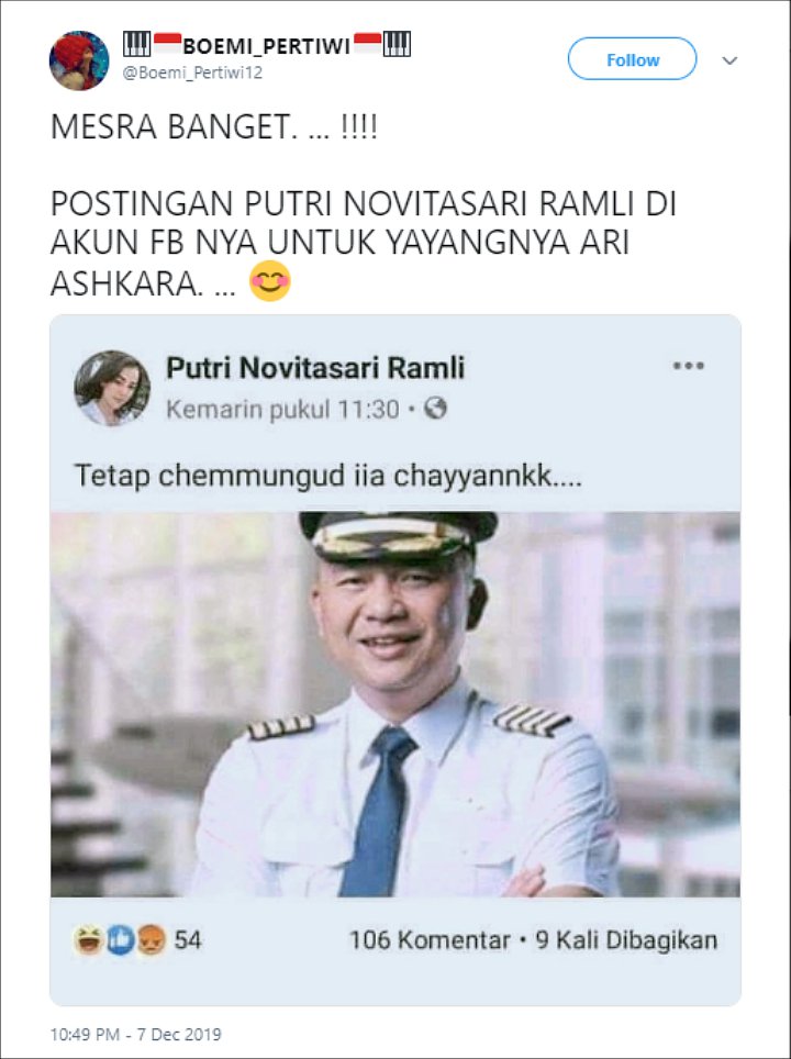 Status Puteri Selingkuhan Eks Dirut Garuda