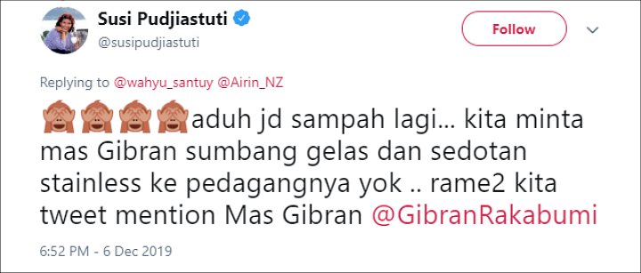 Gibran Kena Sentil Susi2