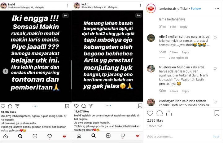 Inul Daratista Resah Lihat Artis Sensasi Hingga Tulis Pesan Bijak Ini