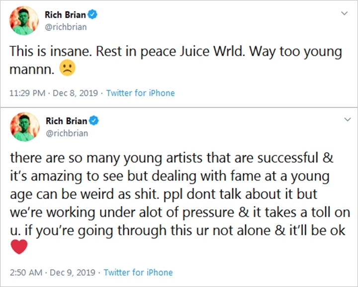 Rich Brian Berduka Rapper Juice Wrld Meninggal, Curhat Susahnya Jadi Artis di Usia Muda