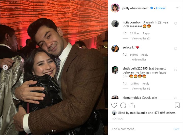 Dipeluk Erat Reza Rahadian, Prilly Latuconsina Ngaku Nangis Karena Dapat pesan Ini