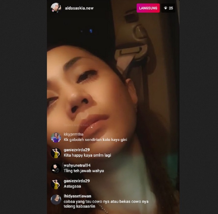 Instagram Live Aida Saskia