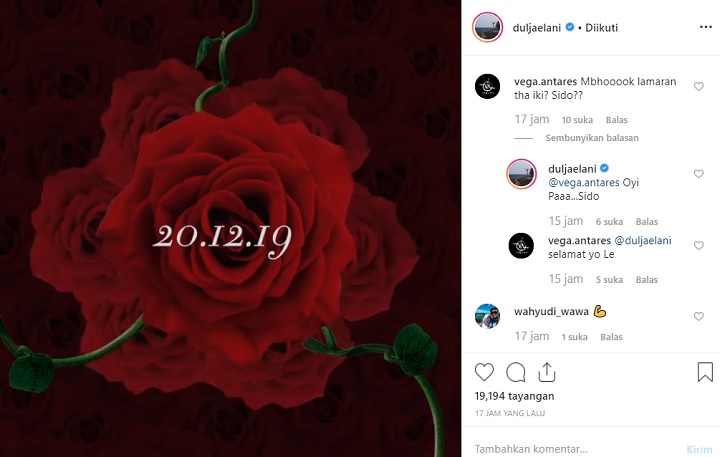 Komentar Dul Jaelani Soal Lamaran