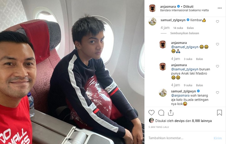 Interaksi Anjasmara dan Samuel Soal Anak Cowok