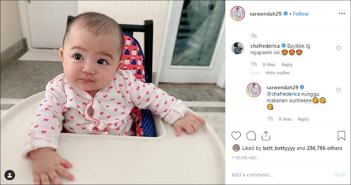 Potret Anak Bungsu Sarwendah Tak Sabar Nunggu Makanan Bikin Gemas