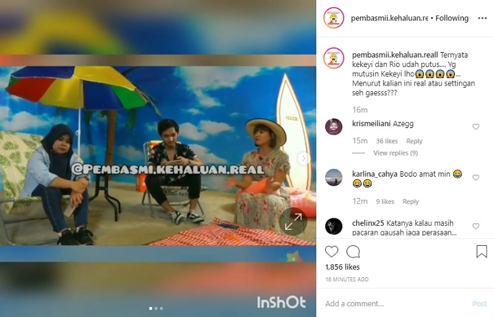 Video Kekeyi dan Rio Ramadhan