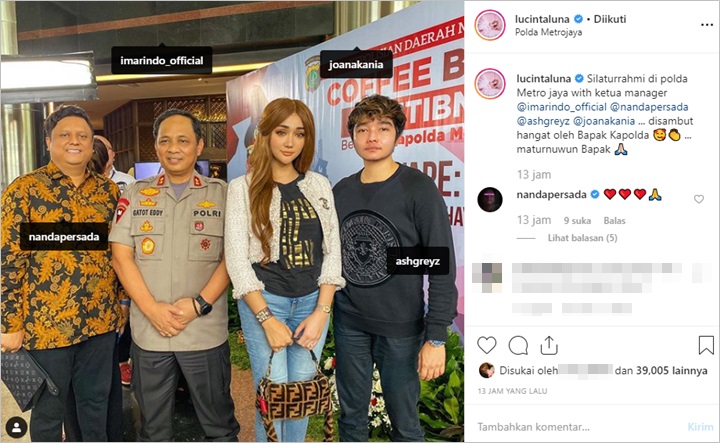 Lucinta Luna dan Abas ke Polda