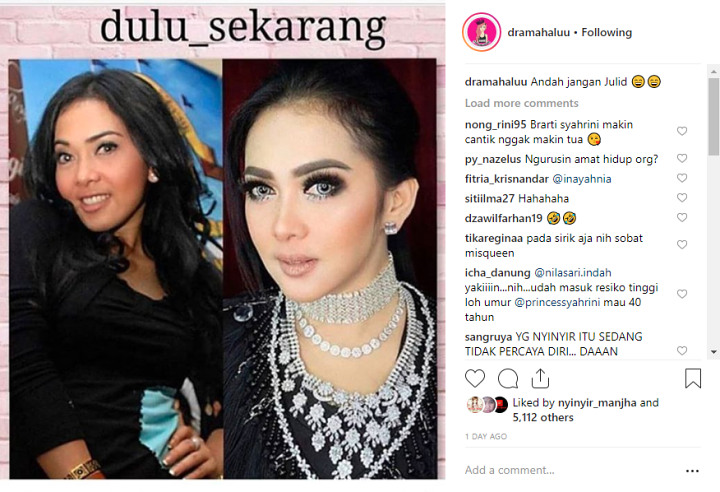 Wajah Syahrini