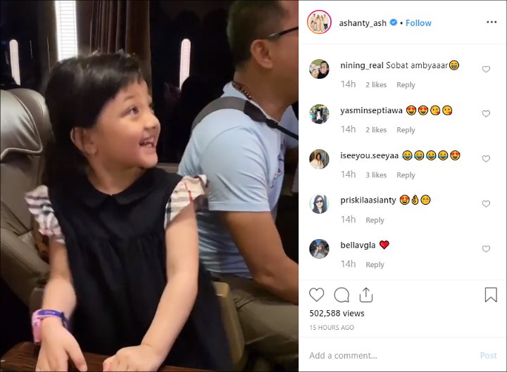 Tingkah Putri Ashanty Joget Saat Dengar Lagu Bahasa Jawa Bikin Ngakak