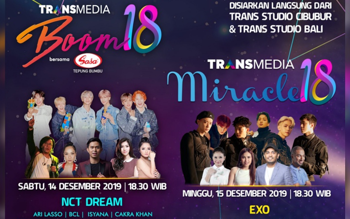 Digelar 2 Hari 2 Malam, Trans TV Hadirkan EXO dan NCT Dream Di Acara HUT Ke-18