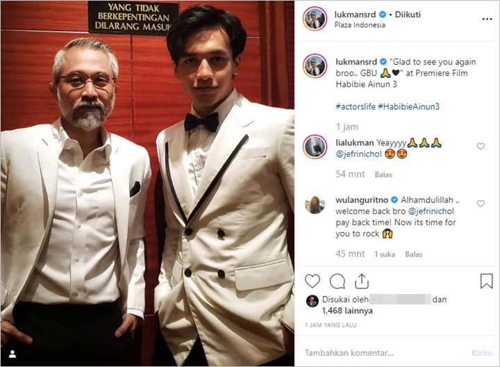 jefri Nichol dan lukman Sardi