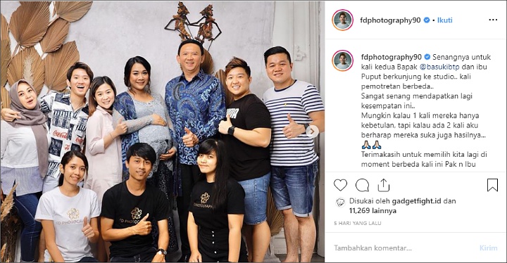 Ahok dan Puput Lakukan Maternity Shoot
