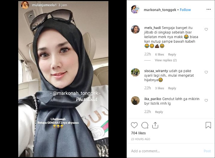 Biasa Tampil Syar’i, Mulan Jameela Singkapkan Jilbab Demi Pamer Merek Baju?