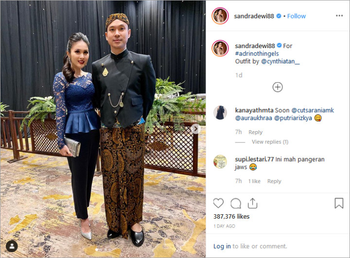 Sandra Dewi Harvey Kondangan