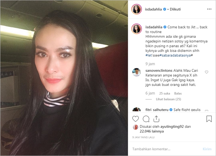 Iis Dahlia Mulai Geram Dengan Komentar Nyinyir Netizen, Bakal Ambil Jalur Hukum?